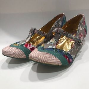 Irregular Choice shoes mutiny kitten heel sz 38